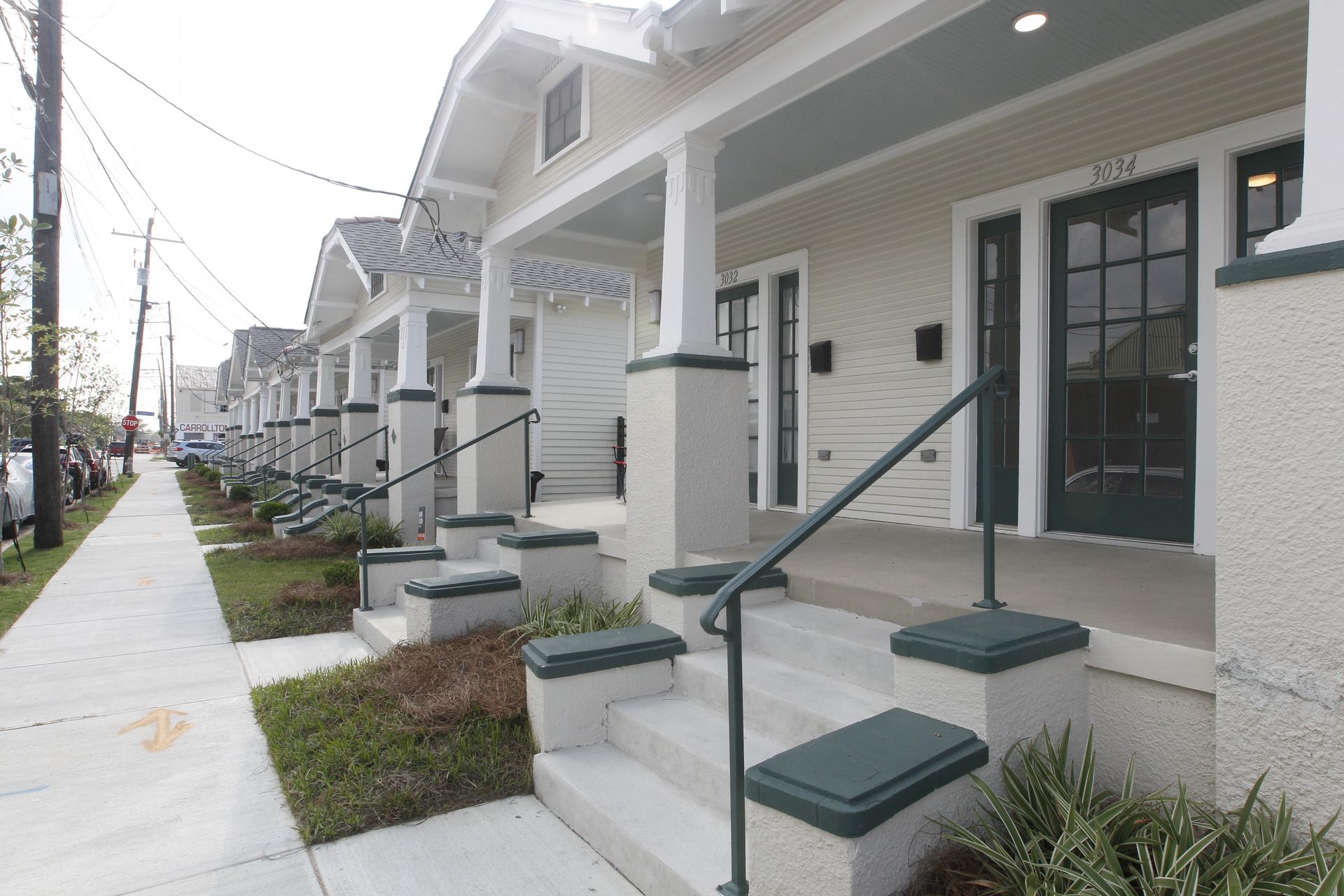 Restored homes at Grove Place