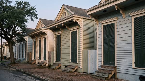 Restored New Orleans homes